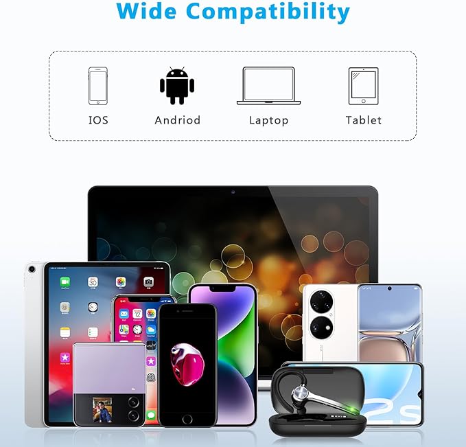 Auriculares Bluetooth HEIBAS G7 con Estuche de Carga miniatura 6