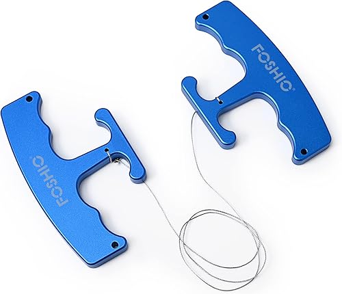 Miniatura 2 de FOSHIO PlateLine - Removedor de emblemas de aleación de aluminio para automóvil, con 3 cables PE adicionales de 22.3 pulgadas para instalación de