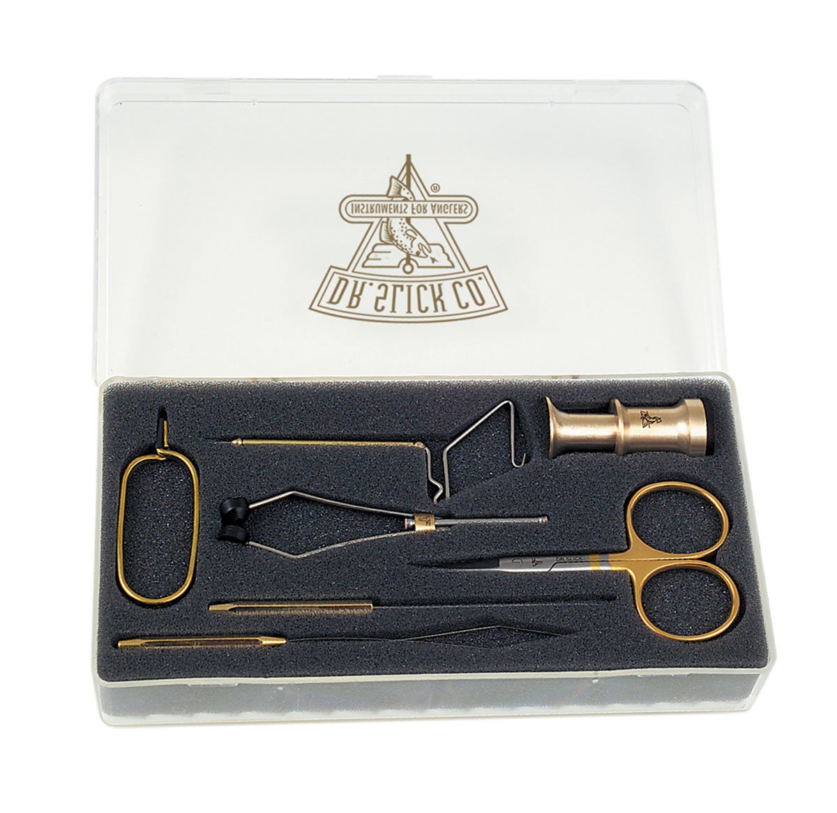 Dr Slick Fly Tying Tools Gift Set with Fly Box Combo