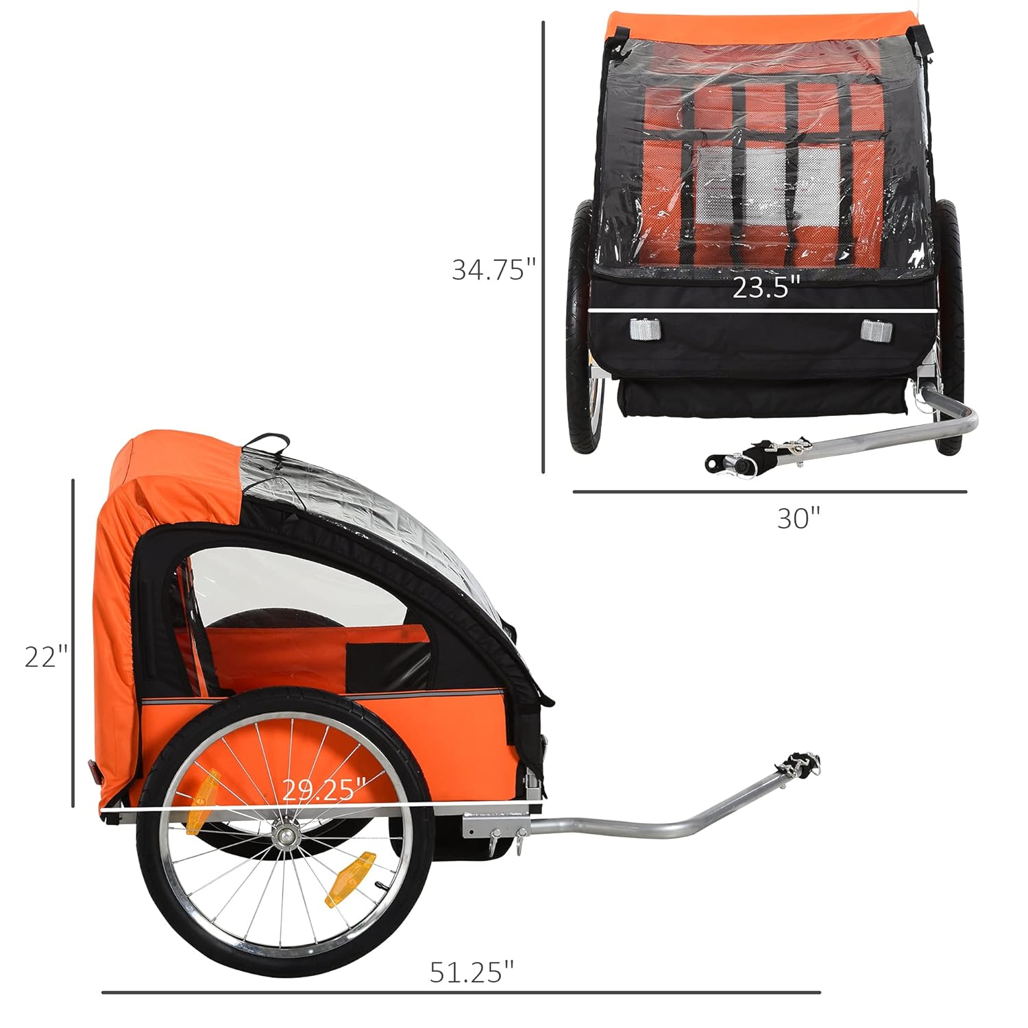 Aosom Bicycle Trailer Harnesses Comfortable Photo