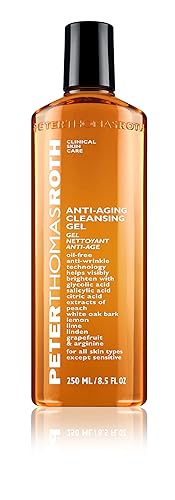 Peter Thomas Roth Gel limpiador antienvejecimiento lavado facial con tecnología antiarrugas se exfolia con ácido glicólico y ácido salicílico
