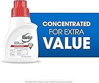 Vista 60 de Roundup Concentrado para eliminar malezas y hierbas, uso en y alrededor de macizos de flores, pasarelas y otras áreas de tu patio, 35.2 onzas