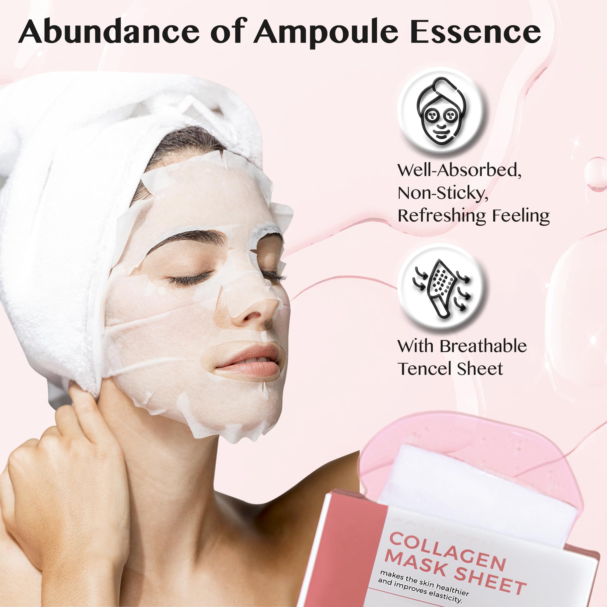 Amazon.com : Lamelin Collagen Niacinamide Sheet Mask, 10 Pack, Sea