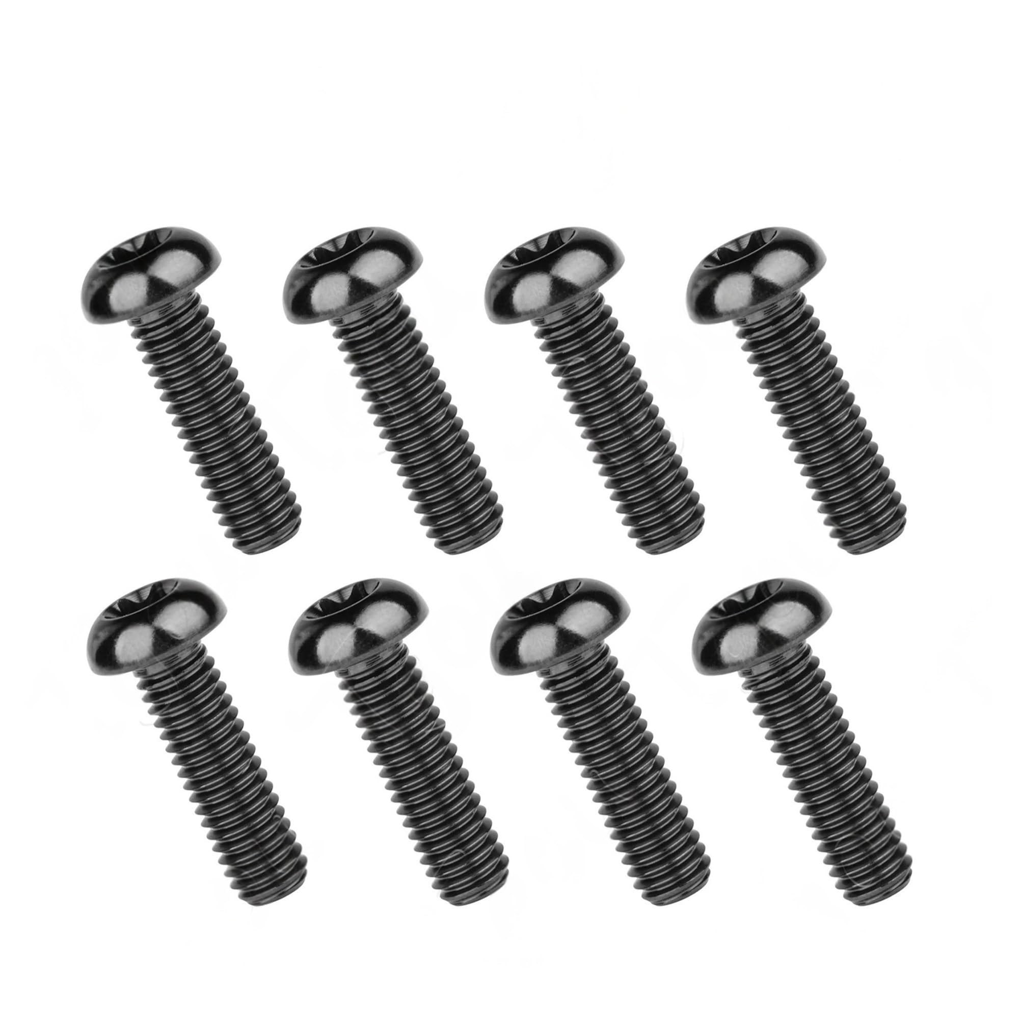 8 bulloni in lega di titanio M6x10/15/20/25/30/35 mm con testa Torx T30 for biciclette e motociclette(Burnt Blue,15MM_M6)