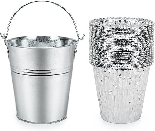 Stanbroil Cubo de grasa de repuesto para parrilla con 20 forros de cubo para Traeger serie 202234, Pit Boss, Camp Chef, Louisiana, etc.