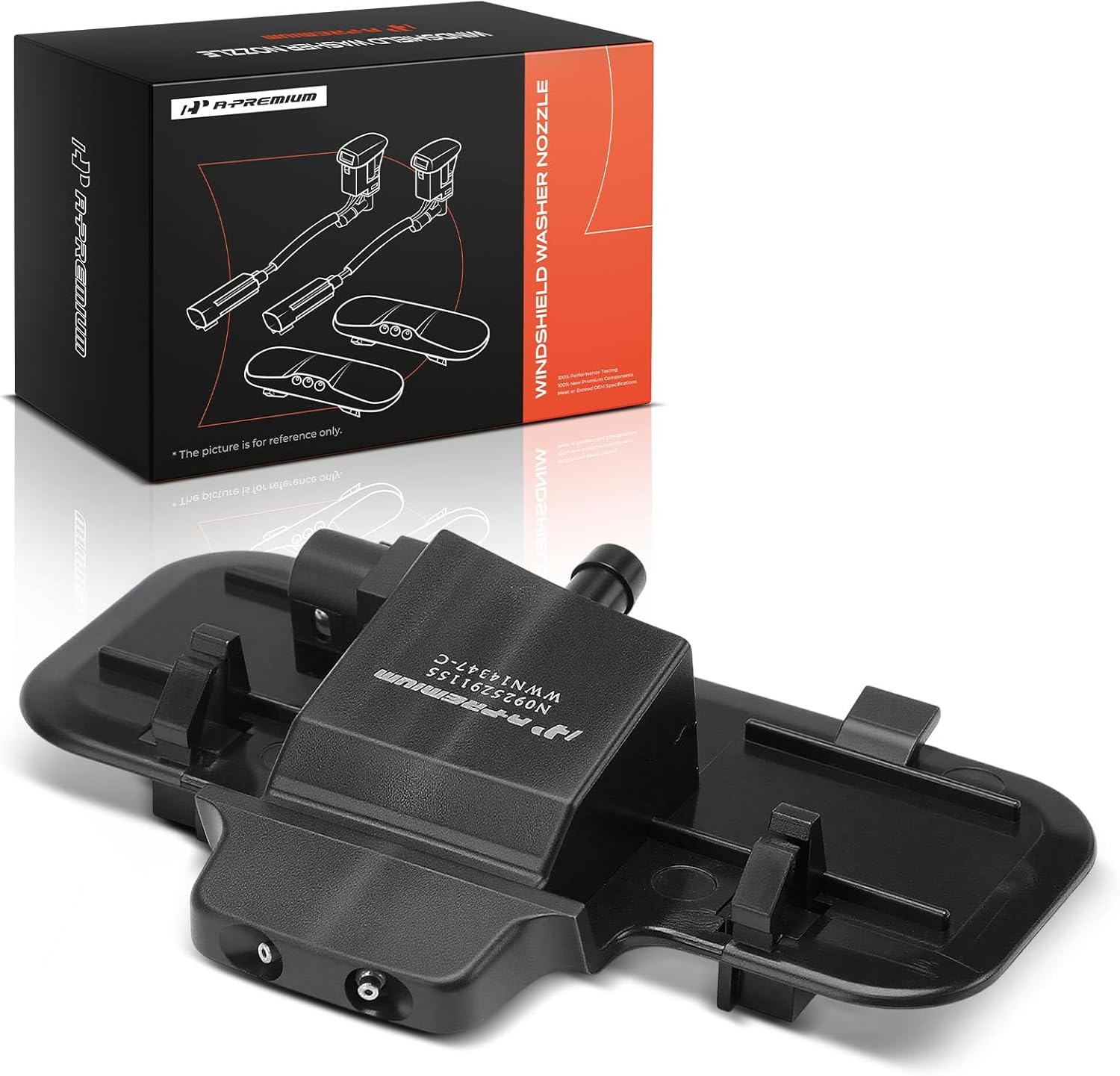 A-Premium Front Windshield Washer Nozzle Compatible with Mercedes-Benz E300 1995-1999, E320, E420, E430, S320, S420, 300SD, 300SE, 400SEL, 500SEL, 600SEL, S500, S600, CL500, CL600, 500SEC, 600SEC