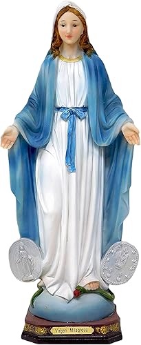 16" pulgadas Nuestra Señora de Gracia Medalla Milagrosa Figura Estatua Imagen Virgen La Milagrosa Figura