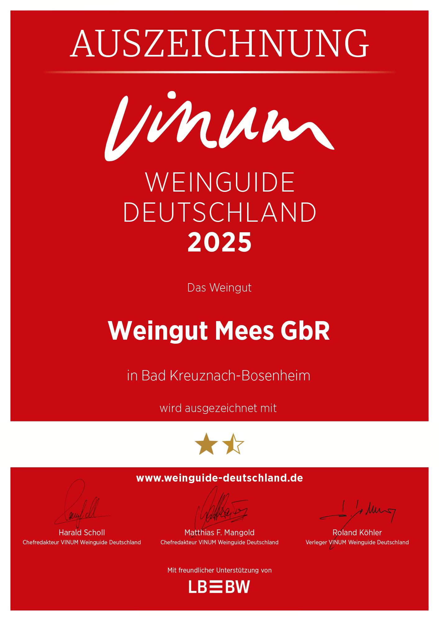 WEINGUT MEES | Riesling 2021 Paradies Weißwein trocken, 6 x 0,75l - Nahe | hochwertiger prämierter Weiss-Wein | Weißwein-Set aus Deutschland | Paket 100% Riesling