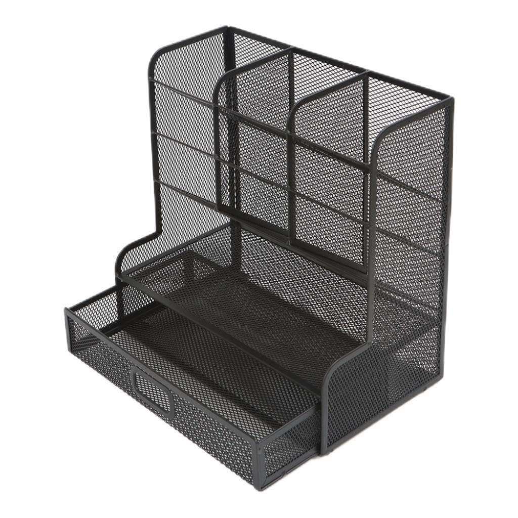 Organizer da scrivania compatto ed efficiente con rete per un