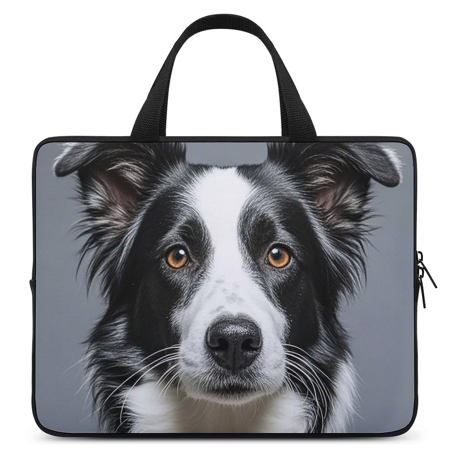 Housse Border Collie pour ordi 12 pouces - Protection pc voyage
