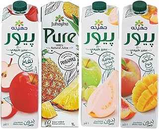 Juhayna Pure, 1L Bundle (Apple - pineapple - guava - mango and peach)