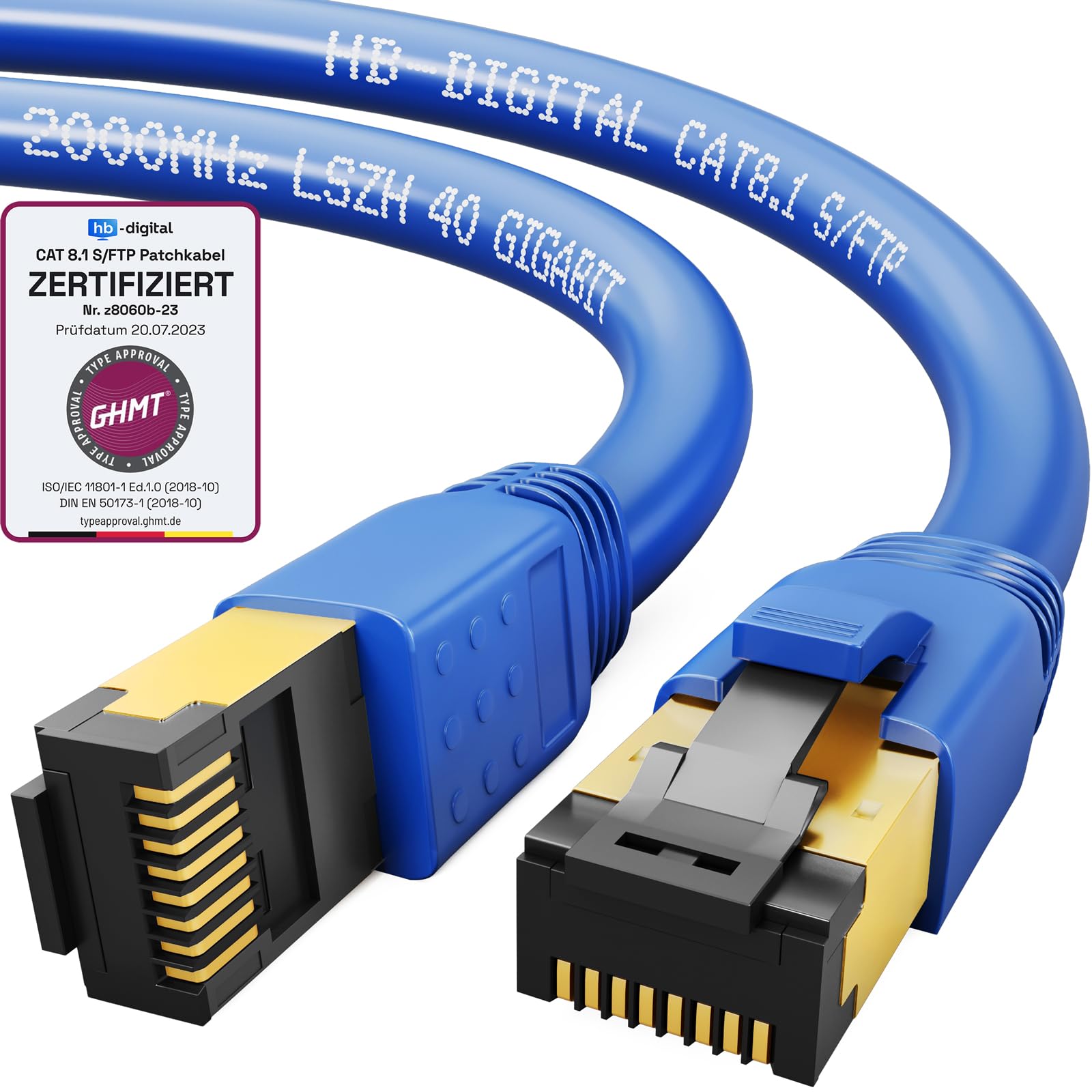 Cavo Ethernet Cat 8.1 Primewire - 40 Gbps, Schermatura SFTP, 1 Metro, Bianco Per Rete Ultra Veloce - Foto 9