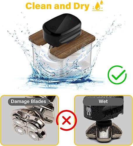 Miniatura 3 de Doohoeek Soporte de enjuague para afeitadora de nuez compatible con la afeitadora Skull Shaver Pitbull Gold PRO o Silver PRO, compatible con la