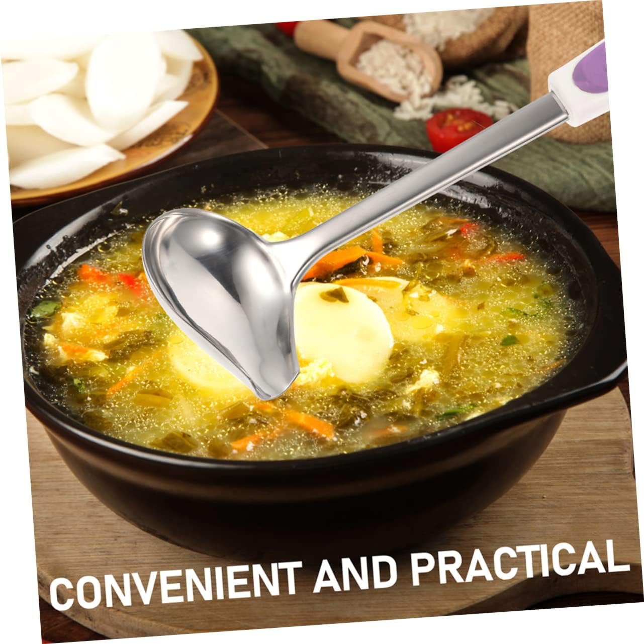 2pcs Stainless Steel Sauce Ladle Gravy Spoon for Cooking Utensils Baking Supplies Kitchen Cooking Utensils