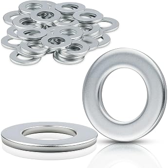 Mbsomnus 15-Piece Washer Set M20 DIN125 Washers Silver