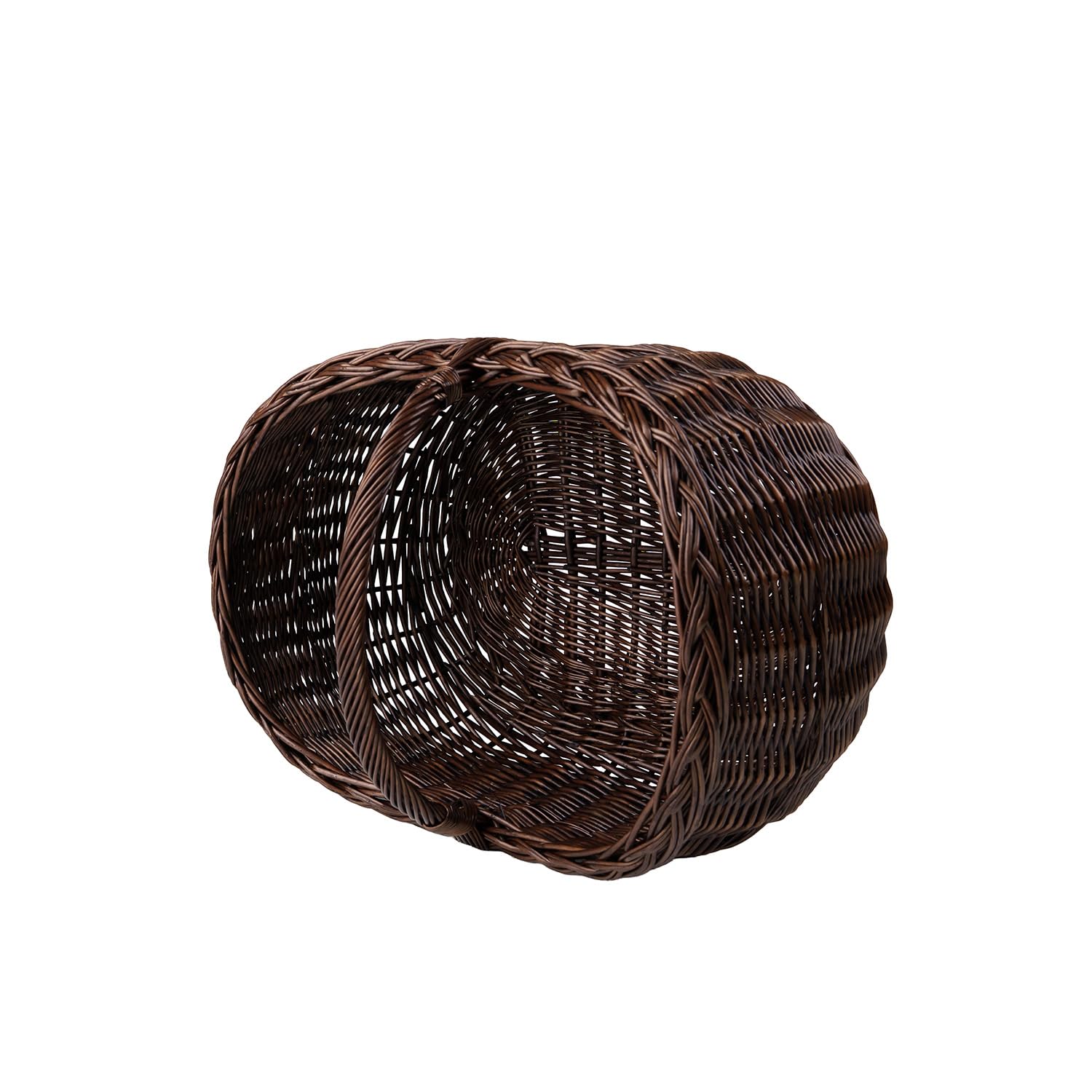 Cesta Portalegna da Interno in Vimini Porta Legna da Interni Fatto a Mano Cesta in Vimini per Legno Cestino per tronchi Ceste per Legna da Interno