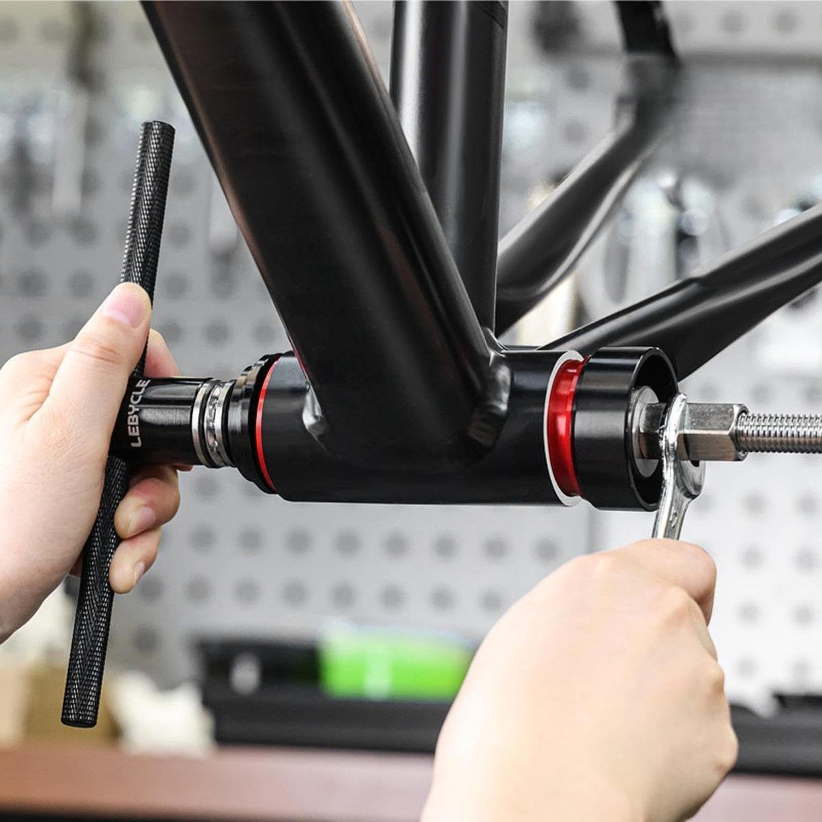 Fahrrad-Mittelachsschlüssel, Werkzeugsatz for Entfernen und Installieren des Tretlagers, Werkzeug for Einpressen des Steuersatzes, Lagerentferner