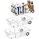 Fridge Organizer Bins With Wheels, 3 Pack Roll Out Refrigerator Organizers And Storage Refrigerator Drawer With Dividers