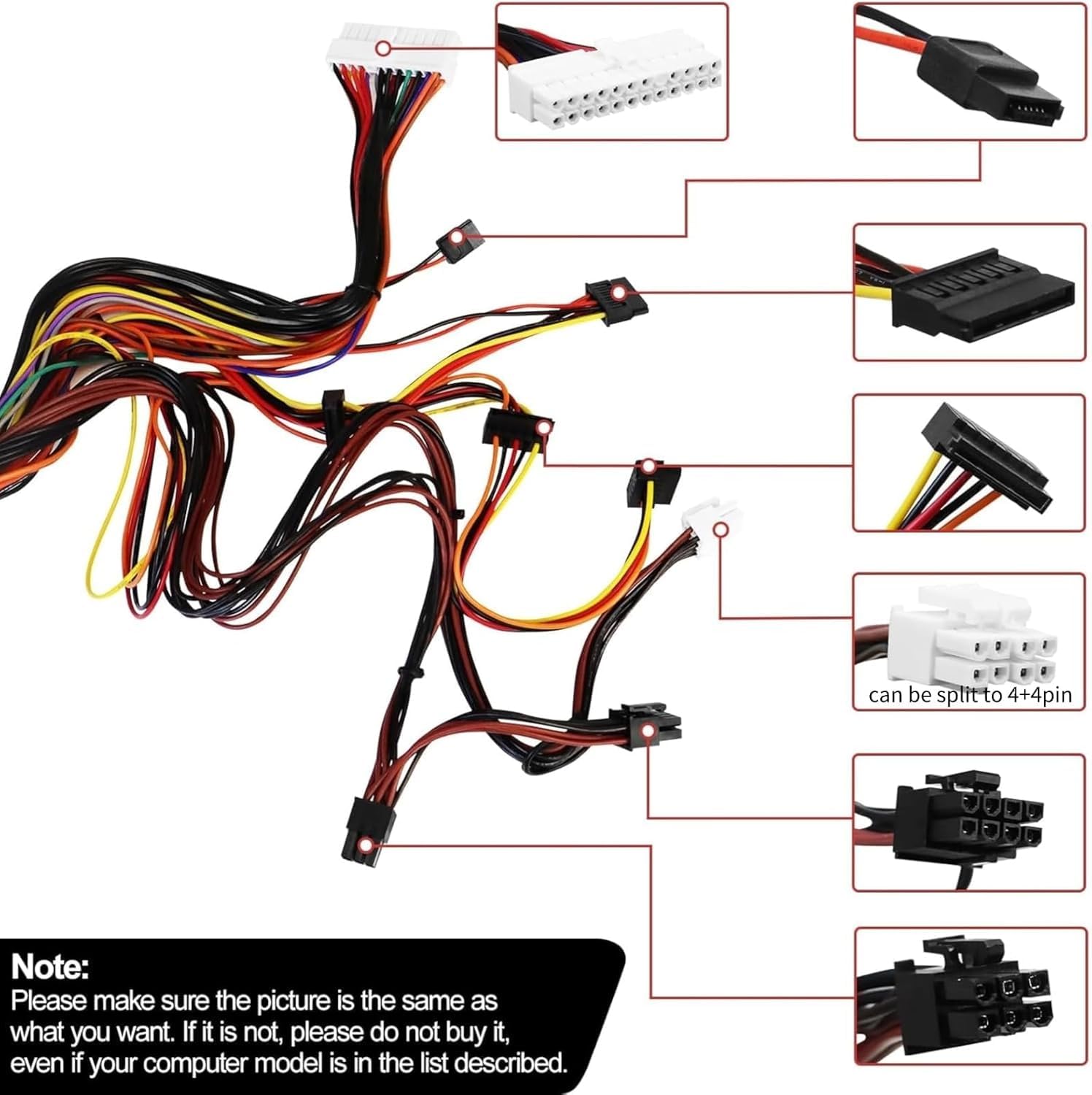 Alimentation de rechange D460EGM-00 460 W 0FFD6 HU460AM-01 compatible avec Dell Precision 3630 T3630 5680 T3640 T3650 Alien-Ware Aurora R7 R6 R5 remplace DPS-460DB-18 A HK5600 - Alimentation : 12 PP