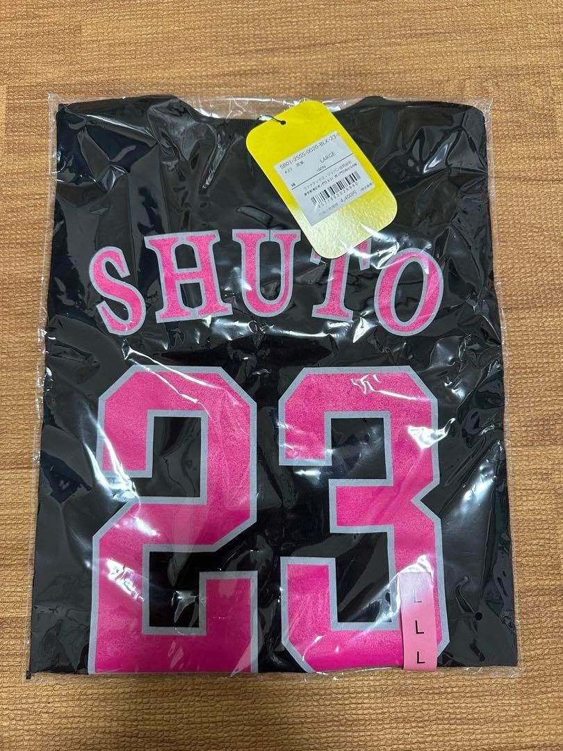 周東佑京 ユニフォーム ピンクフルデー 完売2025ソフトバンクホークス周東佑京選手ピンクリボン新TシャL