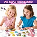 Sticker Maker for Kids - Make Your Own 90 Puffy Stickers Kit - DIY More 3D Stickers Arts and Crafts for Kids Ages 6-10 - Fun Gifts for Girls & Boys 8-12 Year Old Birthday Classroom Rewards