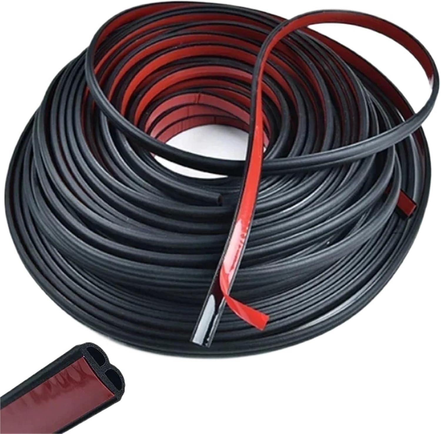 Car Door Soundproof Anti-Dust Seal Strip Car Door Seal Strip Universal Noise Insulation Epdm Truck Car Rubber Waterproof Seals(10 Meters)