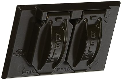 Hubbell-Bell 5180-7 Weatherproof Cover with 4-9/16-Inch X 2-13/16-Inch Gang