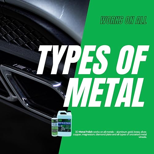 Miniatura 5 de 3D Pulidor de metal – Pulidor de metal resistente para aluminio, cromo, latón, cobre, plata – Elimina la oxidación, el deslustre y las manchas – 16