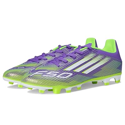 adidas F50 Club Firm/Multi Ground Soccer Cleats Soccer Shoes Purple Rush/White/Lucid Lemon