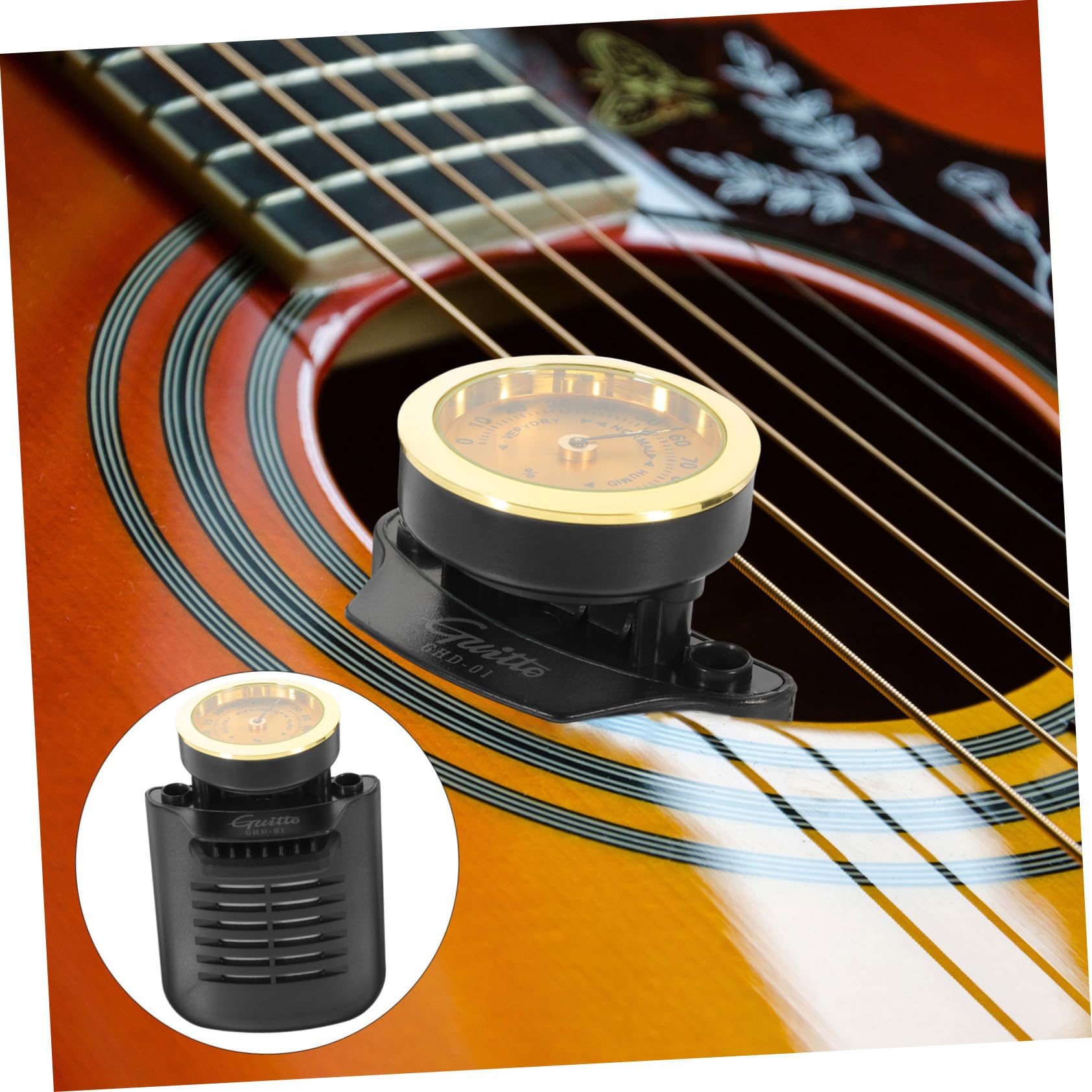 ibasenice 2piezas Humidificador Automático De Guitarra Acústica Control De Humedad Portátil Sistema De Humidificación Para Evitar Grietas y Daños Instrumentos Diseño Duradero y Fácil