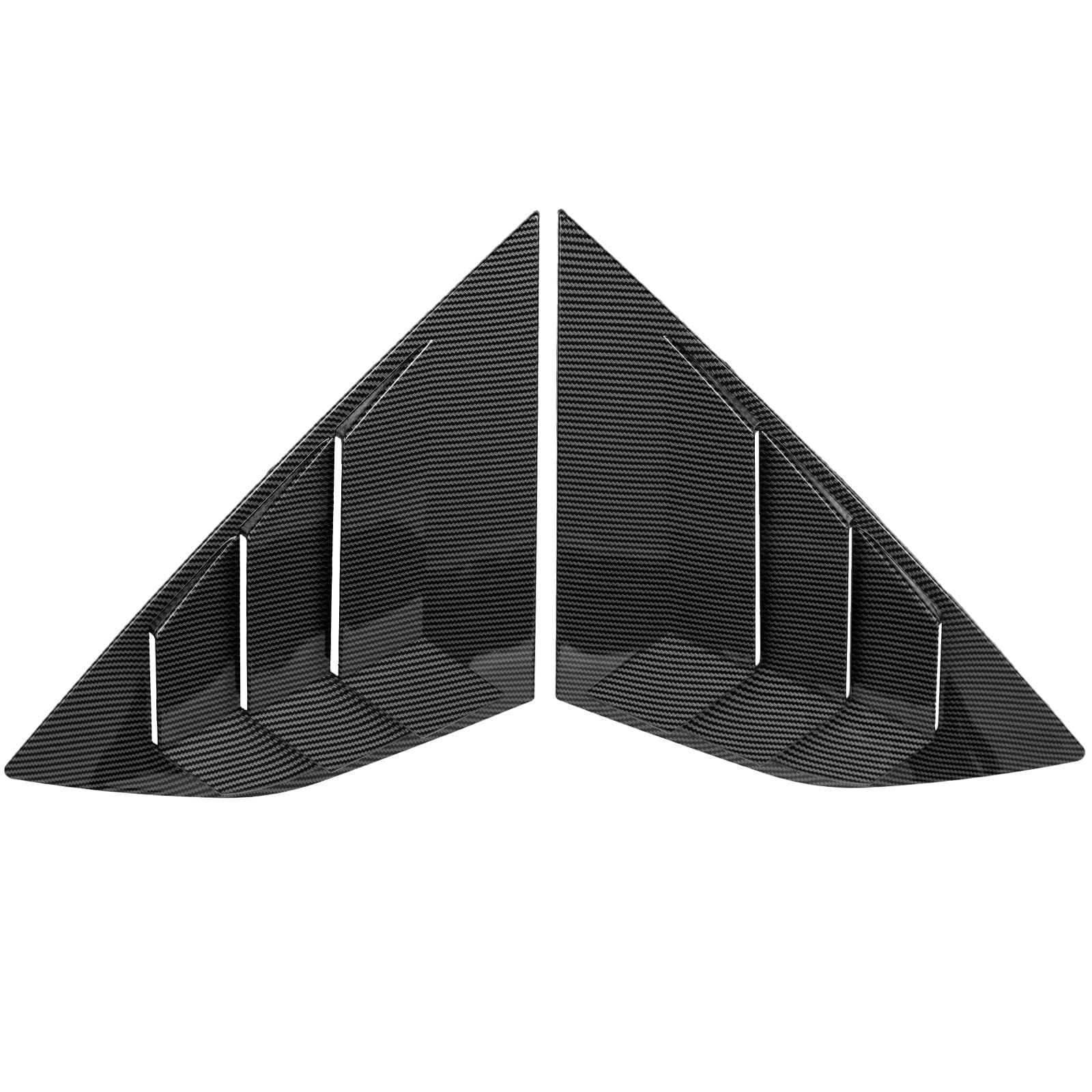 SPYKEY Pièces décoratives de Stores de Lunette arrière de Voiture pour Ford Focus St RS MK3 2012-2018 Hatchback,Persiennes de fenêtre latérale arrière Accessoires,B-Carbon Pattern