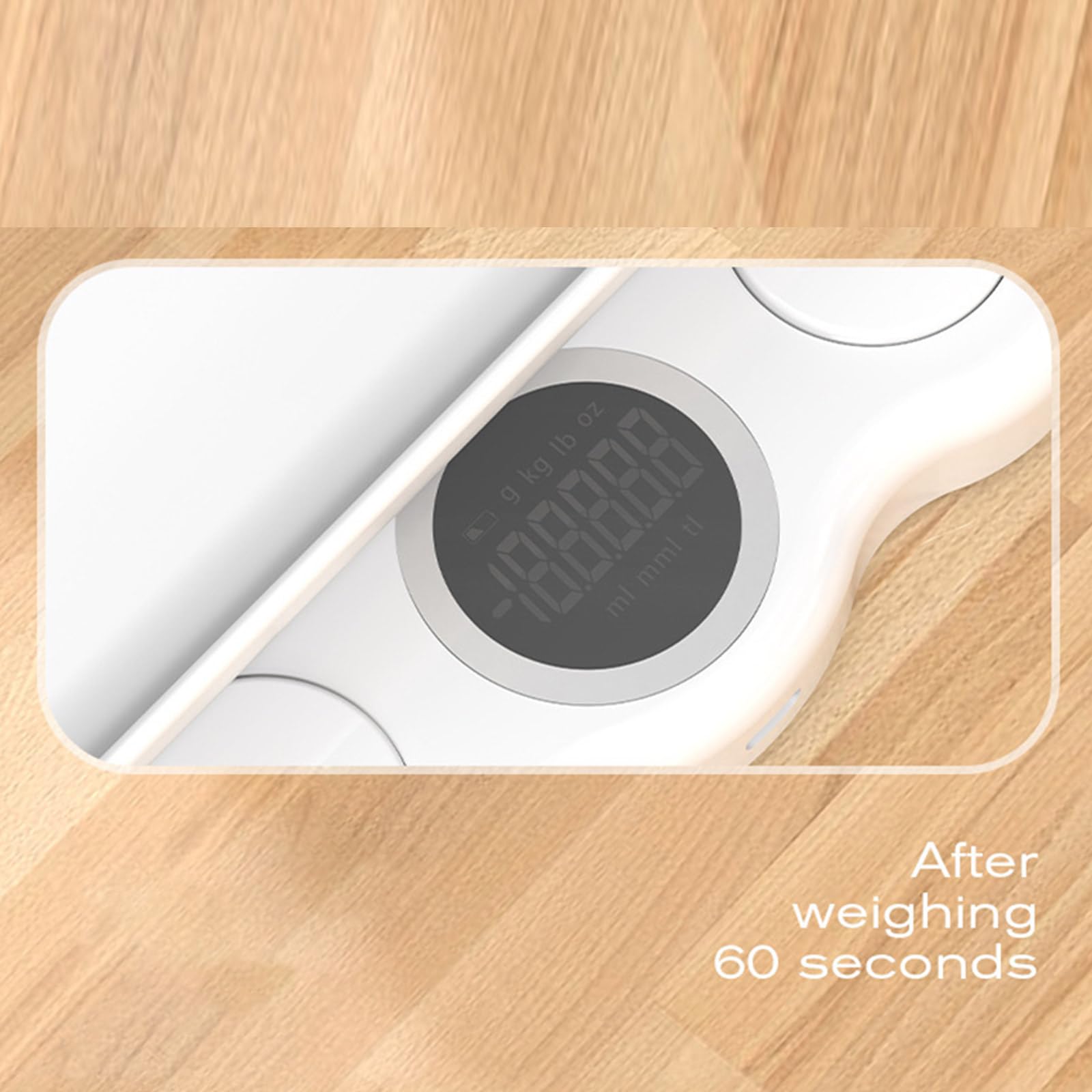 Báscula para bebés y mascotas con bandeja desmontable, función de bloqueo automático, para bebés de hasta 5 kg, con textura ABS