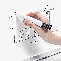 Vista 3 de YaxaBasics - Pizarra magnética de borrado en seco, marco de aluminio, 6 x 4 pies