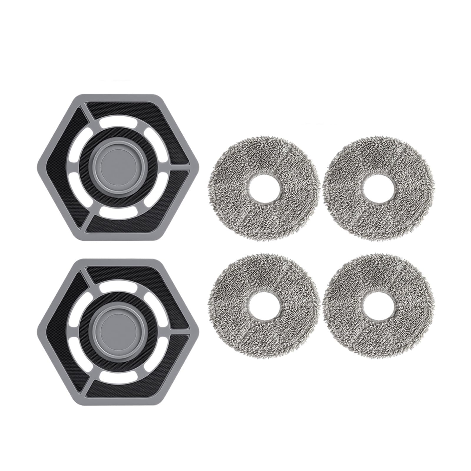 XYMURVVD Mop Cloth, Compatible For Deebot，N9 N9+ Robot Vacuum Cleaner Mop Holder Bracket Replacement Consumables Spare Parts(6pcs set)