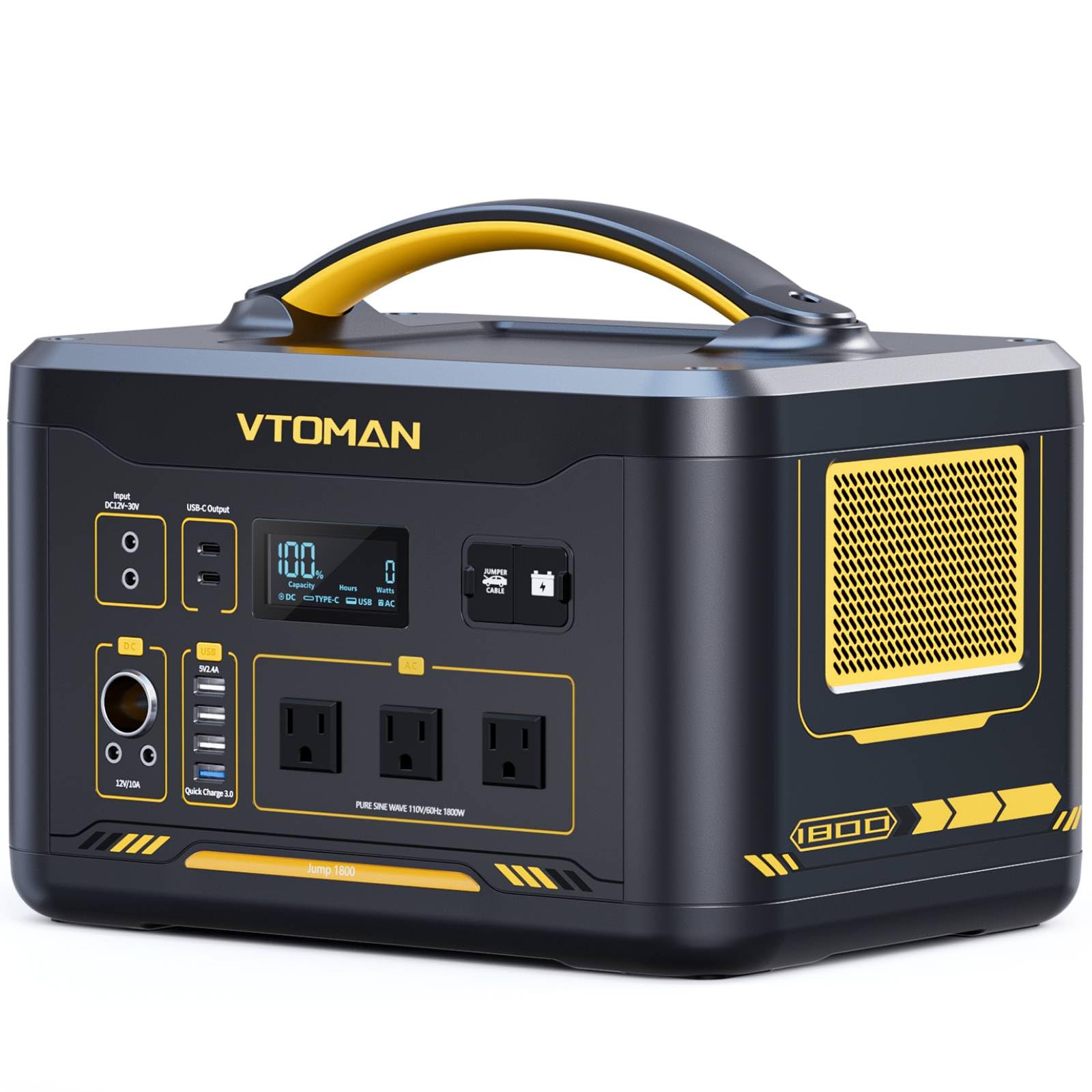 本日限定特価‼️VTOMAN 1800W ポータブル電源1548Wh Amazon.com : VTOMAN Jump 1800 Portable Power Station 1800W