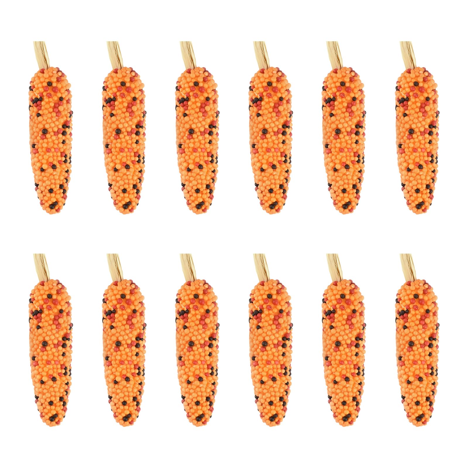 Woedpez Hand Daubed Spume Corn Stalks for Fall Table Settings Fall Harvest Garnishes Pack of 12 Polystyrene Corn Photography Characteristics
