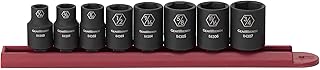 GEARWRENCH 84910 3/8-Inch Drive Impact Socket Set SAE, 8-Piece