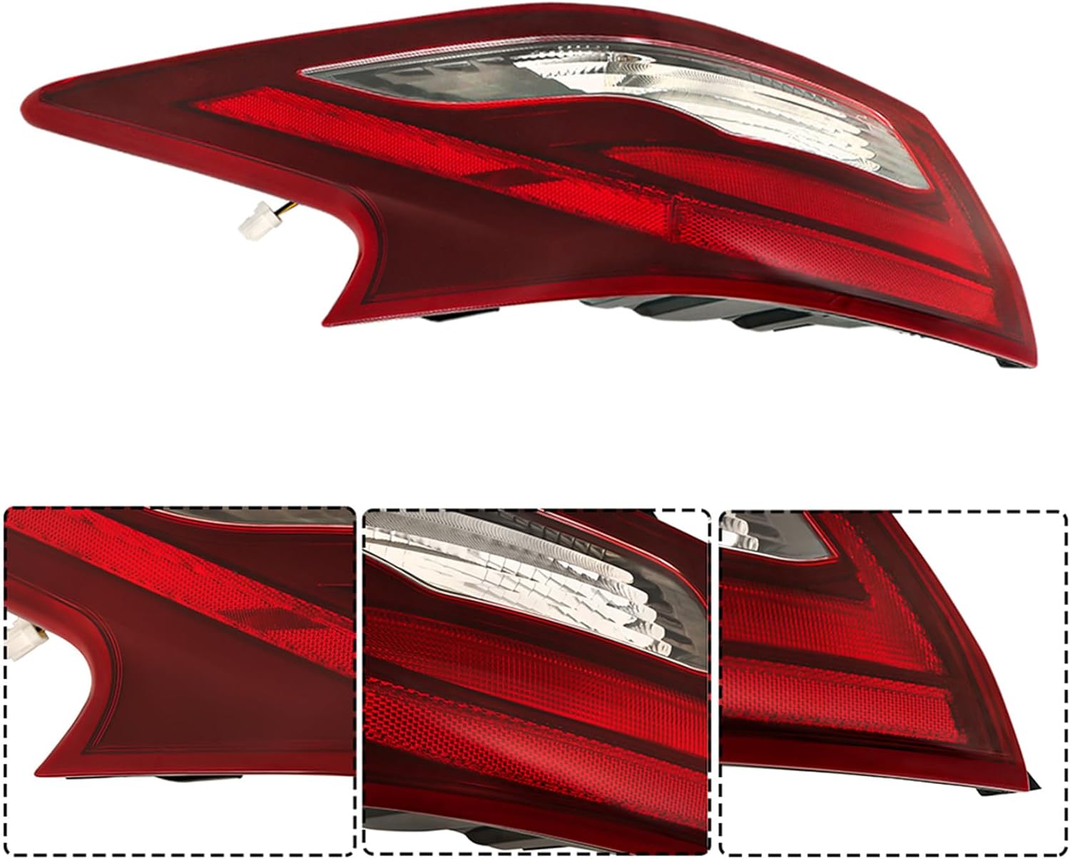 labwork Left Outer Tail Light Replacement for Nissan Altima SR 2016-2018 Rear Brake Lamp Smoke Lens LH 265559HS1A NI2804111