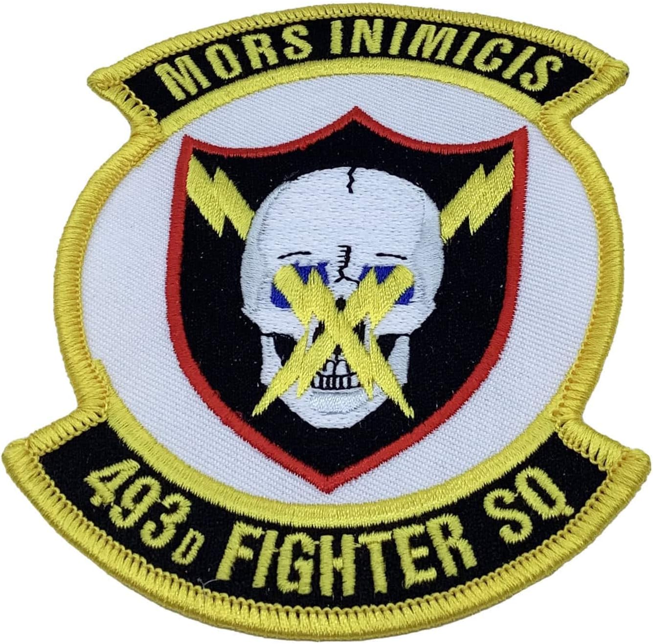 493d Fighter Squadron Patch – with Hook and Loop