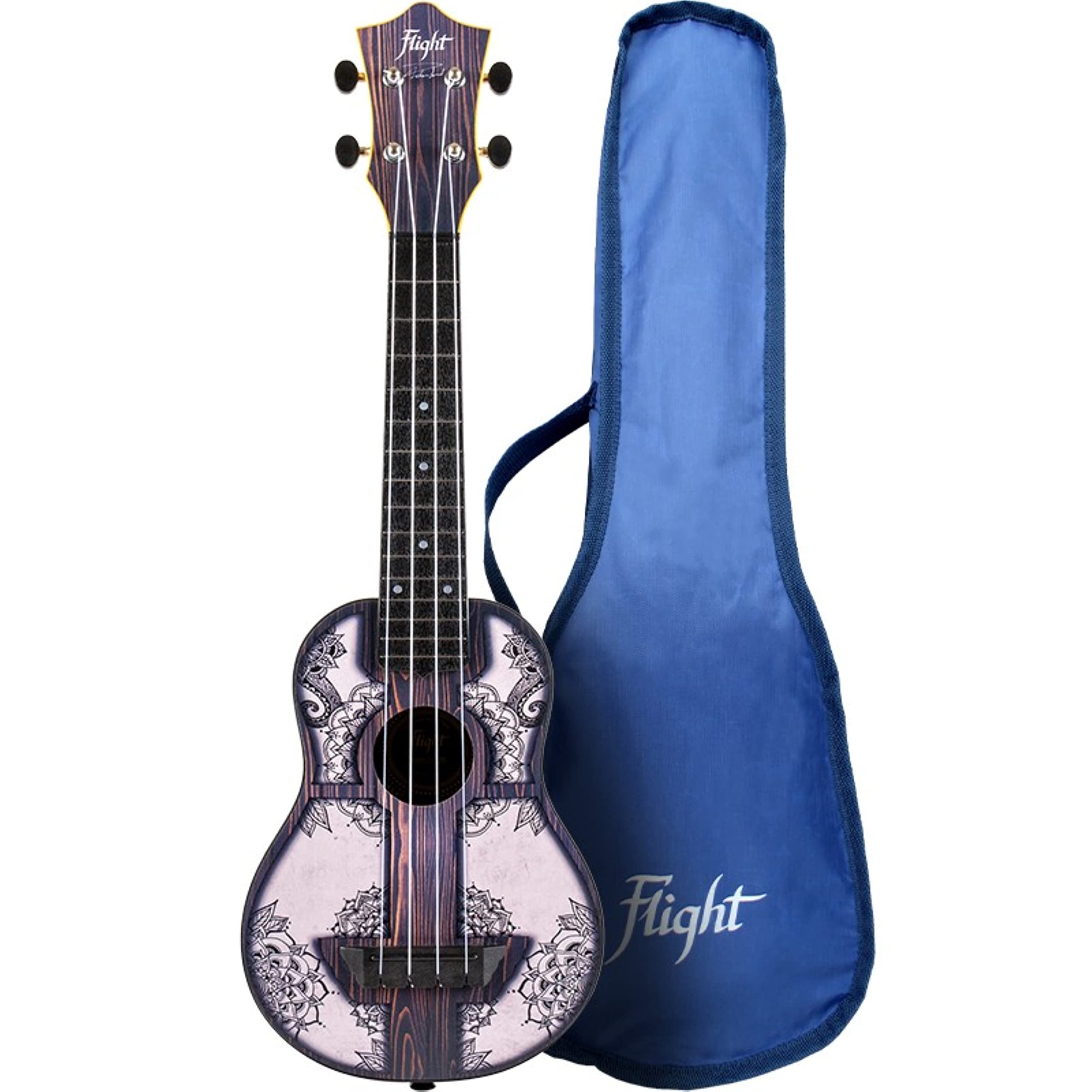Flight Ukeleles TU40 ABS sopranowe ukulele podróżne - mandala