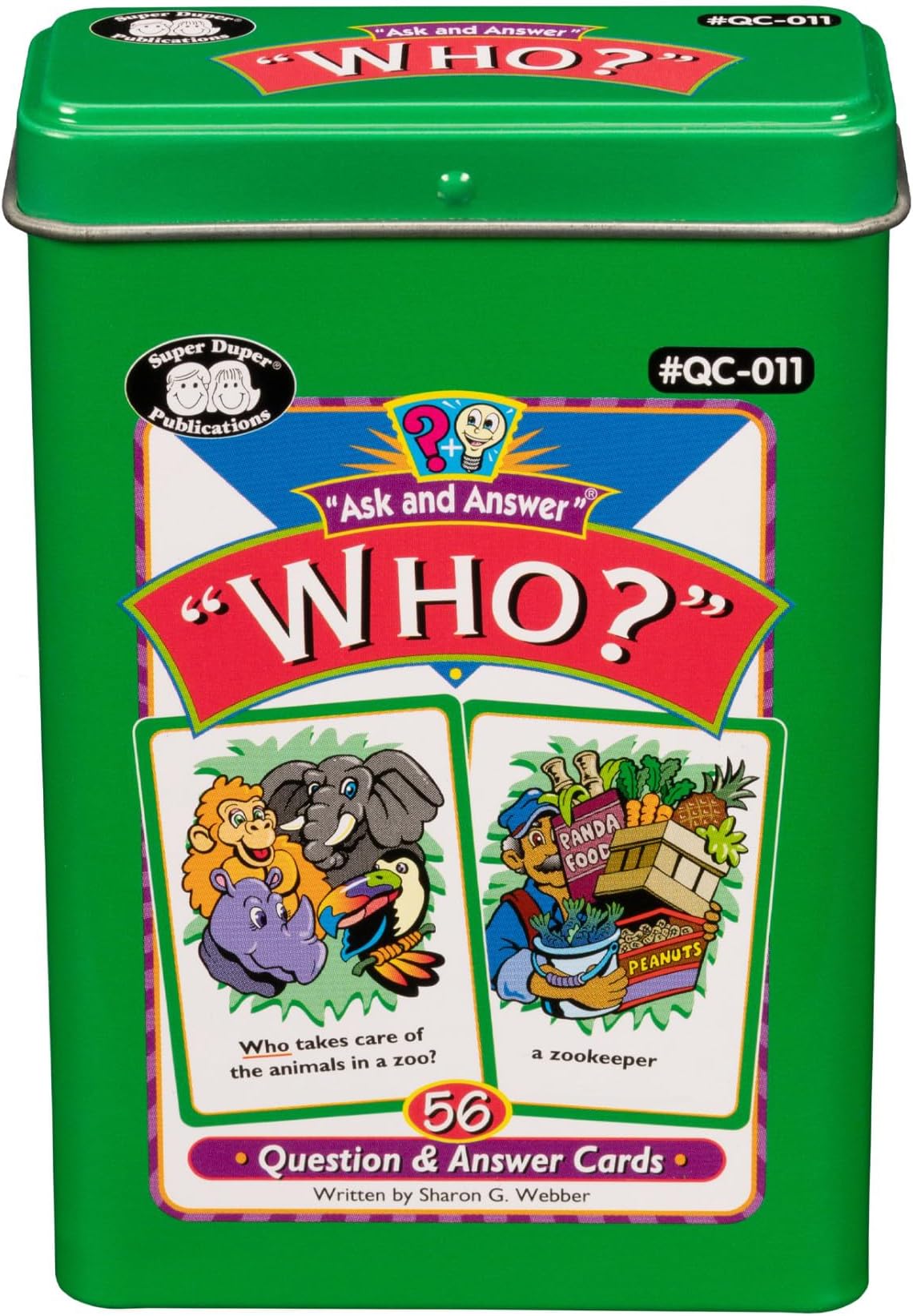 Super Duper Publications | Ask and Answer Who? Questions Flash Card Deck | Educational Learning Resource for Children | Speech Therapy - Autism | Occupations