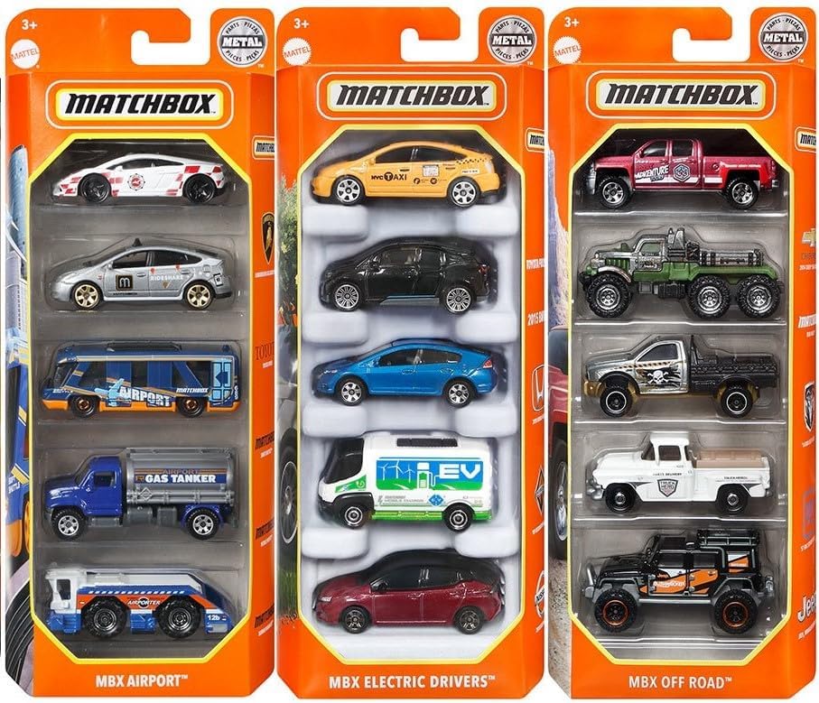 Set de 15 autos y camiones de juguete Matchbox en escala 1:64 miniatura 2
