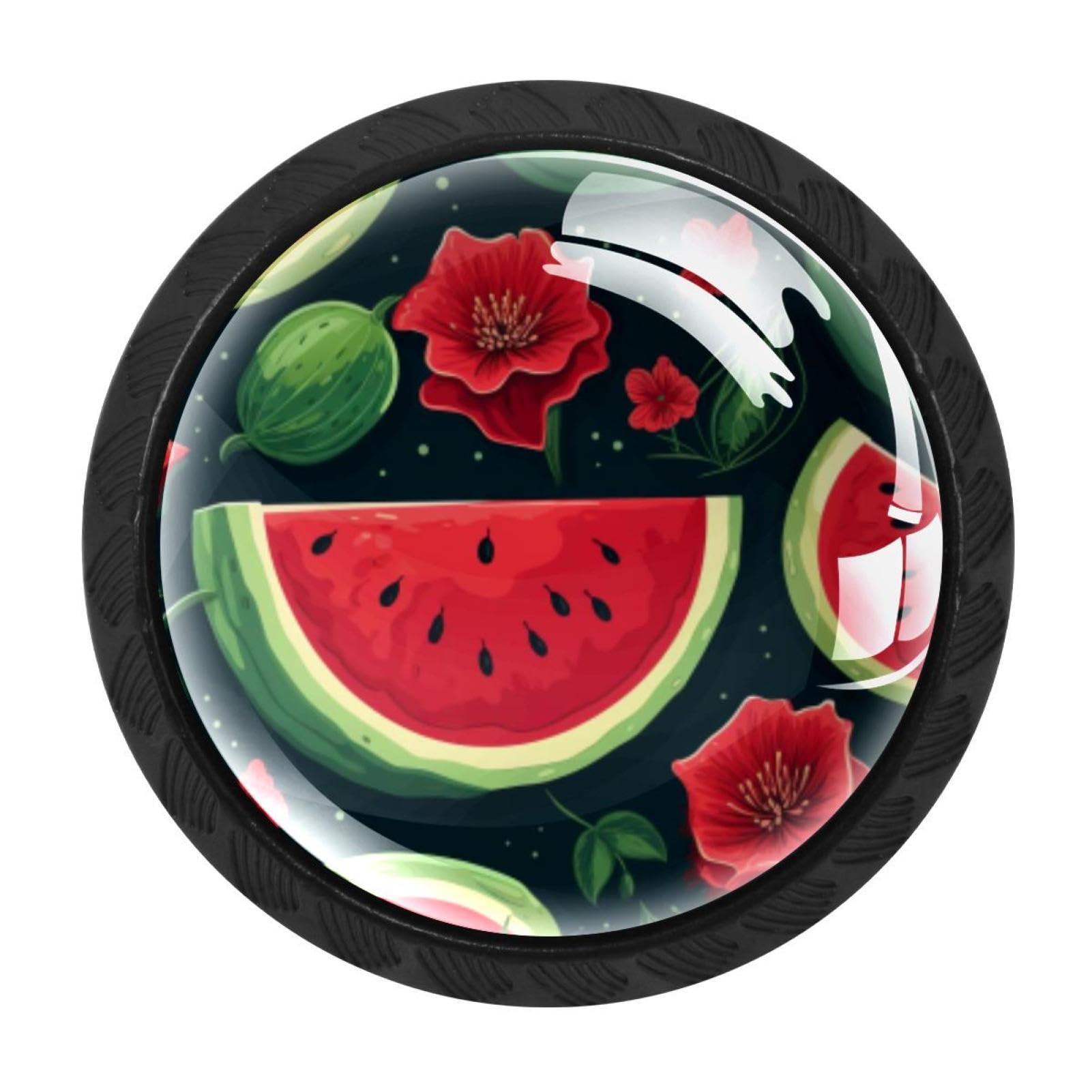 CHENZZZZ 4 Pack Watermelon Kitchen Cabinet Knobs Drawer Knobs Door Dresser Handles for Personalized Gifts Great for Any Occasion