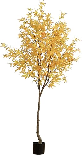 Árbol de otoño artificial de arce otoñal de 7 pies