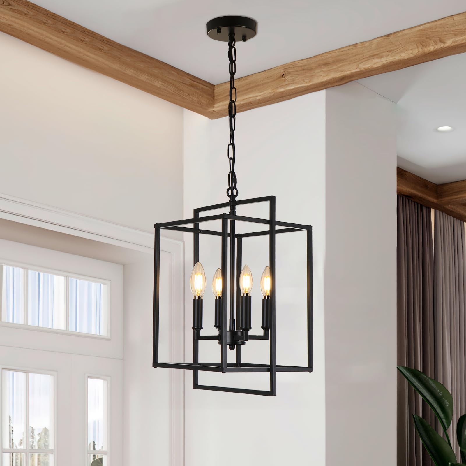 KMaiPem Modern Black Chandelier