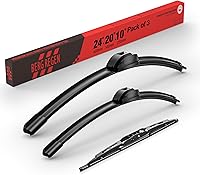 Vista 81 de BERG REGEN 22"+19" Limpiaparabrisas con juego de repuesto trasero de 10 pulgadas para Mazda CX-3 2016 2017 2018 2019 – Calidad genuina del OEM