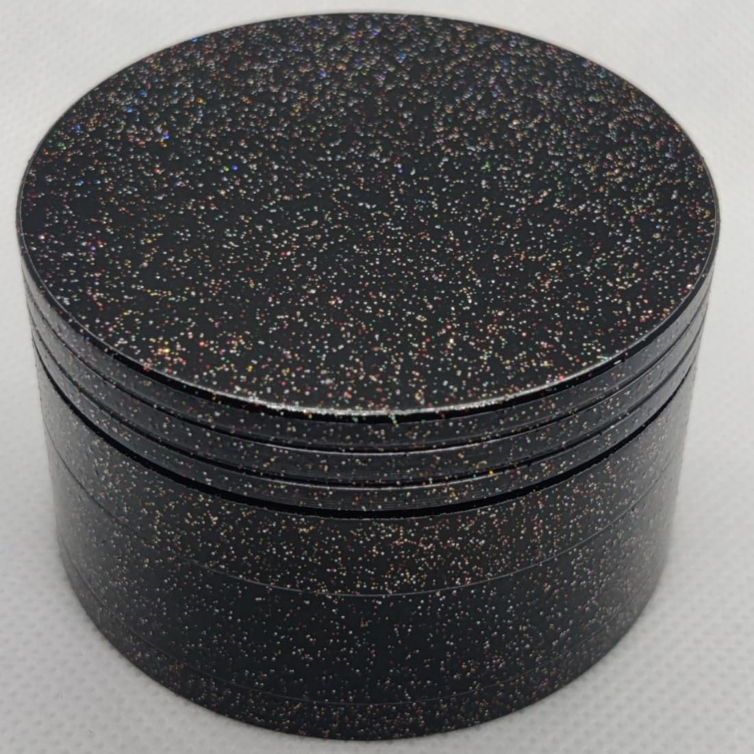 H.K. International 50 mm Hand Muller Crusher Smoking Weed Honey dust Product Grinder Filter 4 Part chamki Black Color