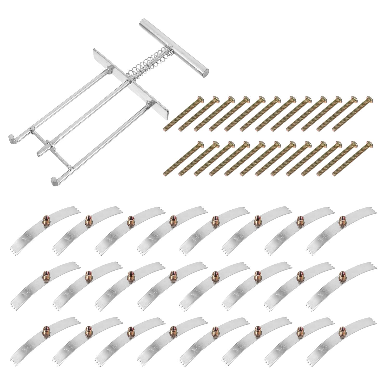 PRETYZOOM Kit di Riparazione Cassetta Elettrica 25 Pezzi in Lega di Manganese Argento per Fissaggio e Manutenzione Interruttore Tipo 86 per Uso Elettricisti