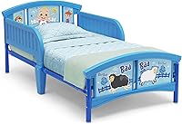 Vista 11 de Delta Children Cama de plástico para niños pequeños, CoComelon + Delta Children Twinkle Galaxy Colchón de doble cara para cuna y niño pequeño