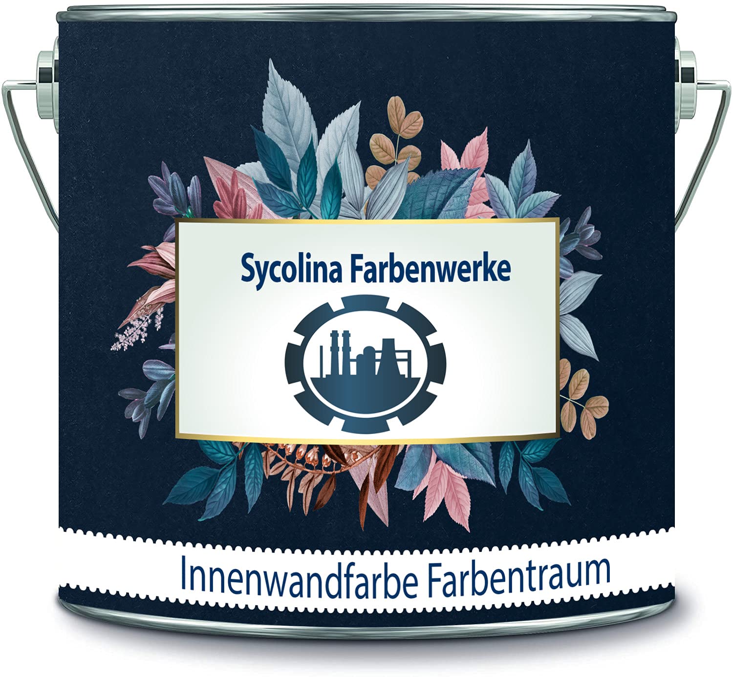 Farba do ścian wewnętrznych, kolorowa, wysoko kryjąca, nie zawiera rozpuszczalników, 1 x kryjąca (1 l, czarna)